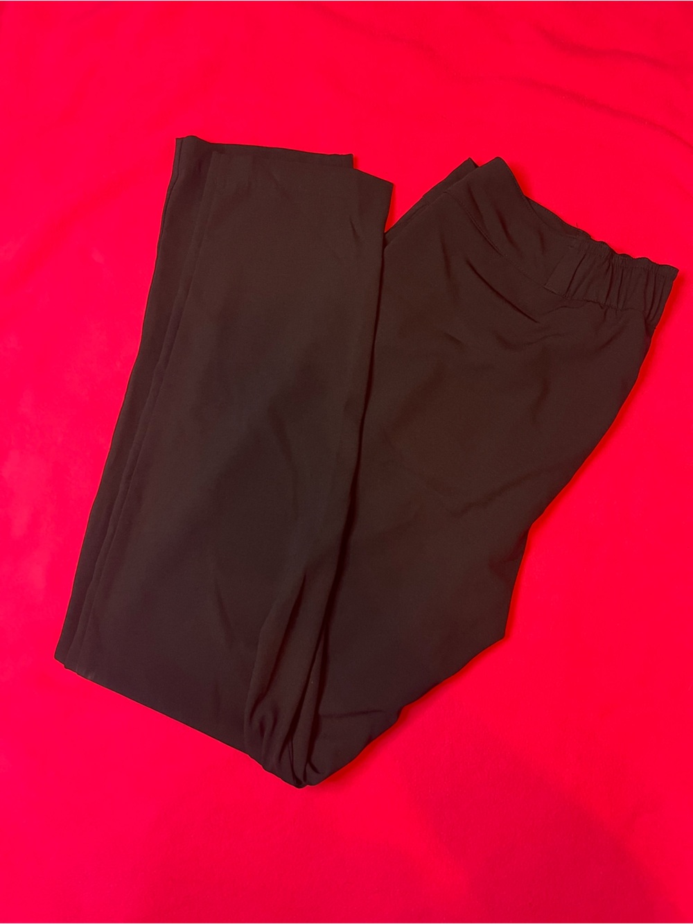 Bisou Bisou Black Elastic-Waist Dress pants